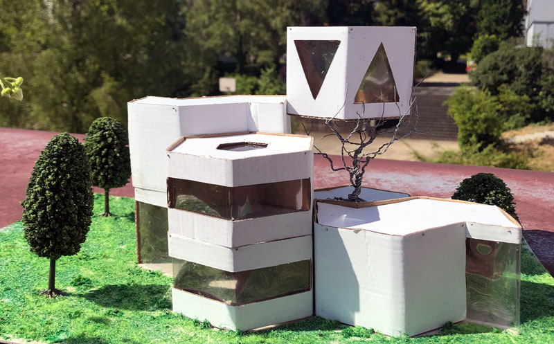 Architektur: Modulares Bauen, "B-Hive" von Tobias Ewerhart & Jonathan Anz, Basiskurs J2, Juni 2024.